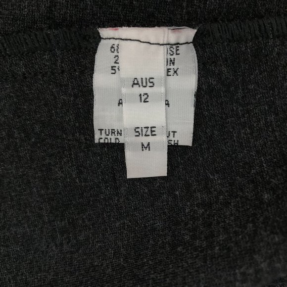 Mela Purdie Charcoal Gray Jacket Women's Size M Pockets Career 3/4 Sleeves - Picture 4 of 6